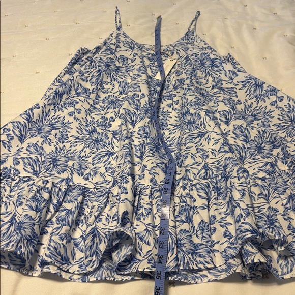 Olivaceous babydoll mini dress with spaghetti straps -size Medium - NWT - Picture 9 of 9